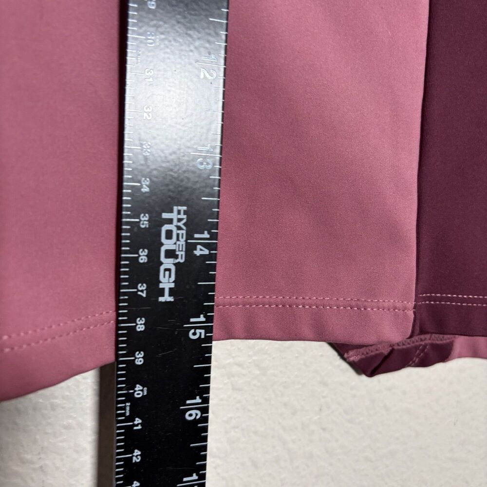 Gymshark T-Shirt Women's Small Pink Colorblock Cropped Athletic Crew Neck - Picture 6 of 9
